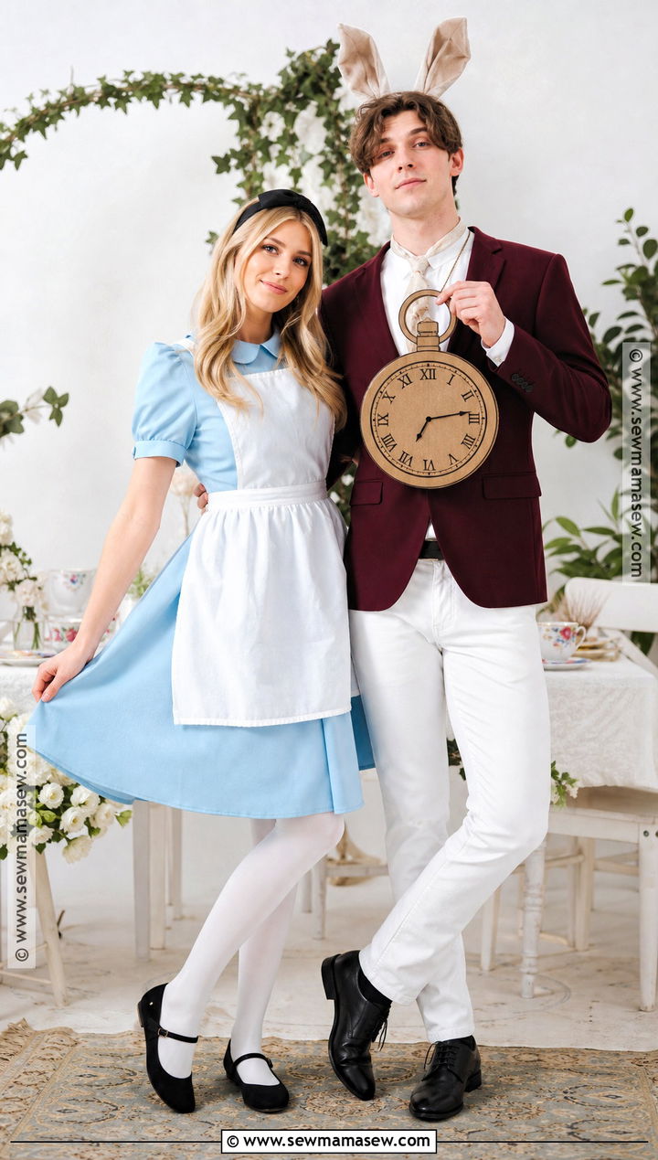 Alice And White Rabbit Couple Costume - 35 easy halloween costumes for couples