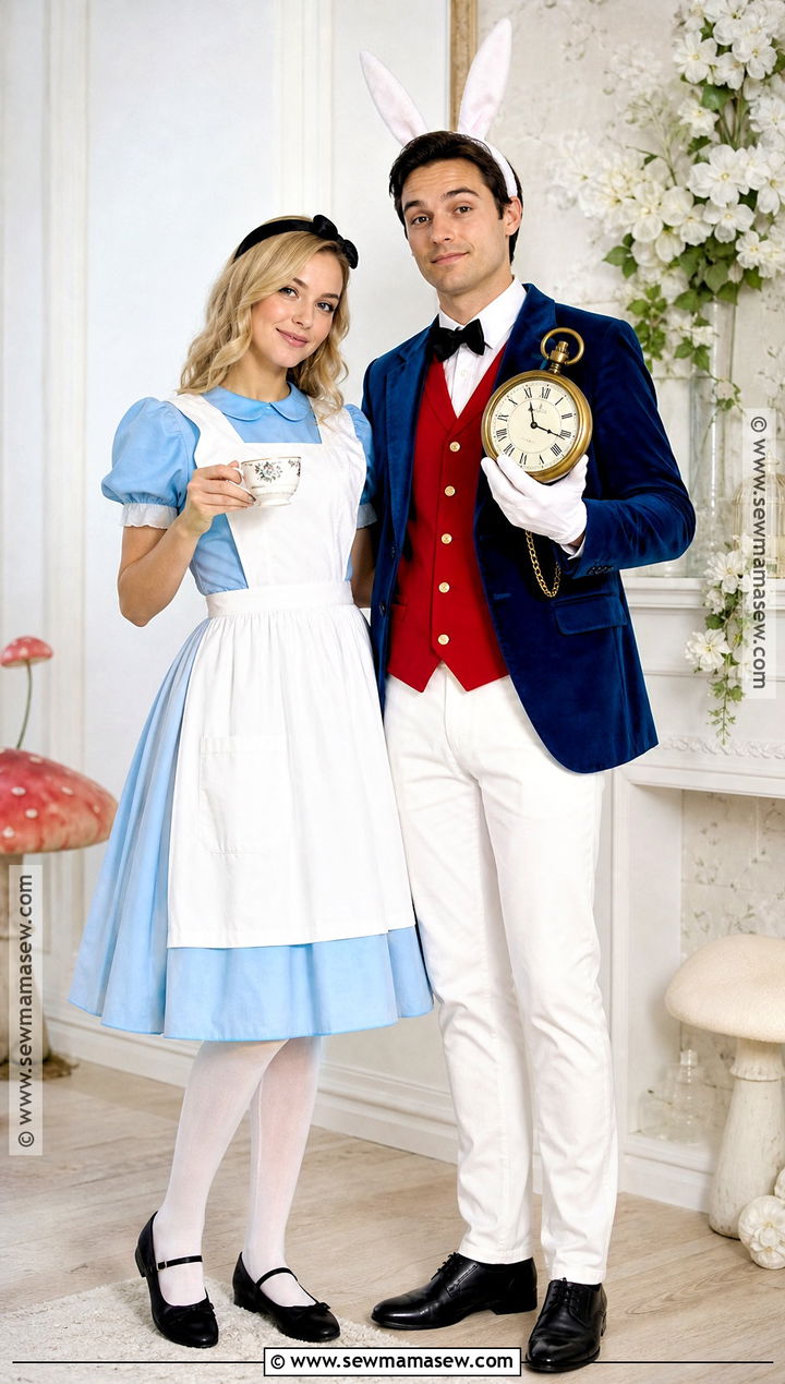 Alice And White Rabbit Couple Costume - 30 bunny couple costume ideas