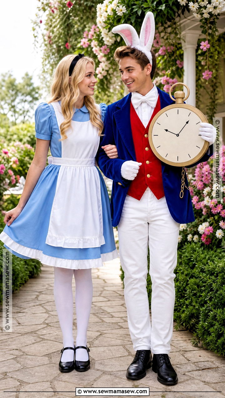 Alice And White Rabbit Duo Costume - 35 duo halloween costumes cute