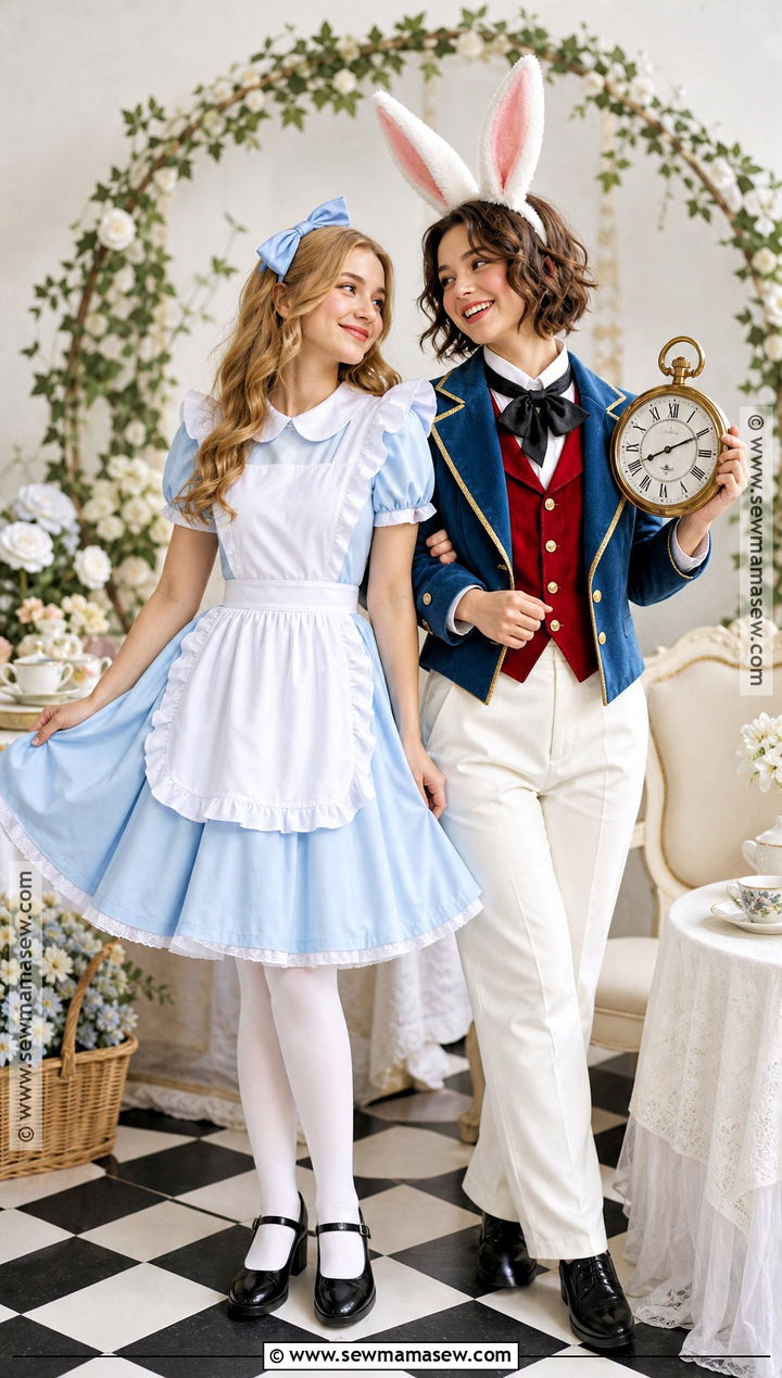 Alice And White Rabbit Friend Costume - 30 friend costume ideas two