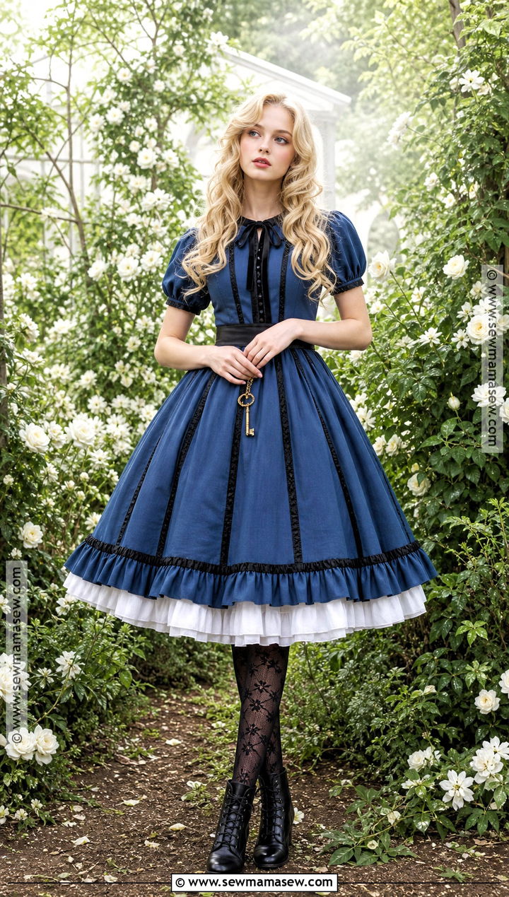 Alice Blue Dress Costume - 30 Tim Burton Characters Costumes