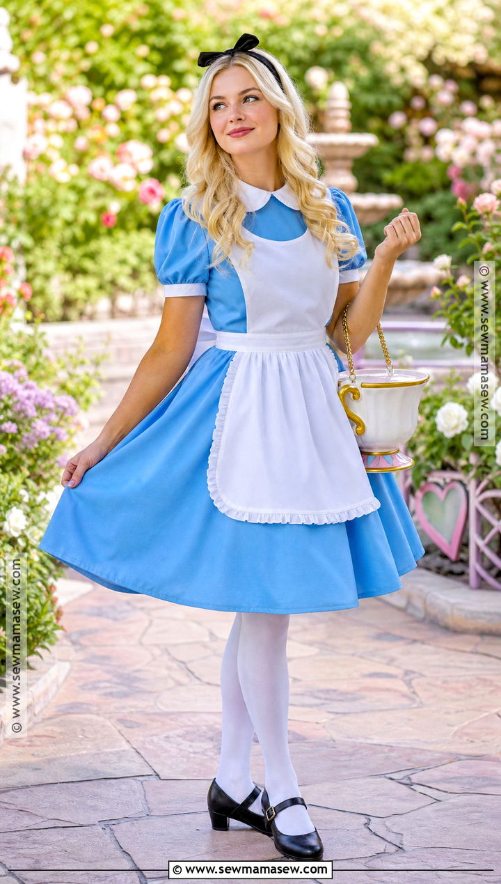 Alice Blue Dress Costume - 30 blonde girl halloween costumes