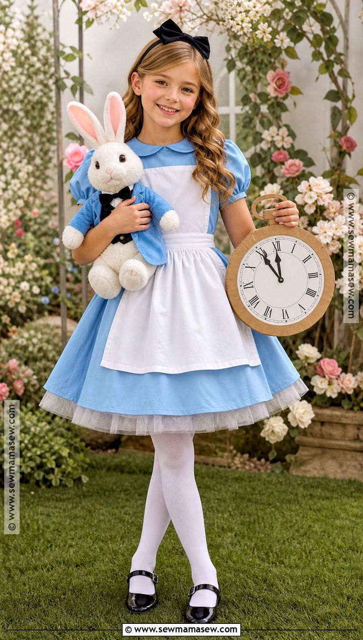 Alice Costume With Blue Dress - 40 girls halloween costumes