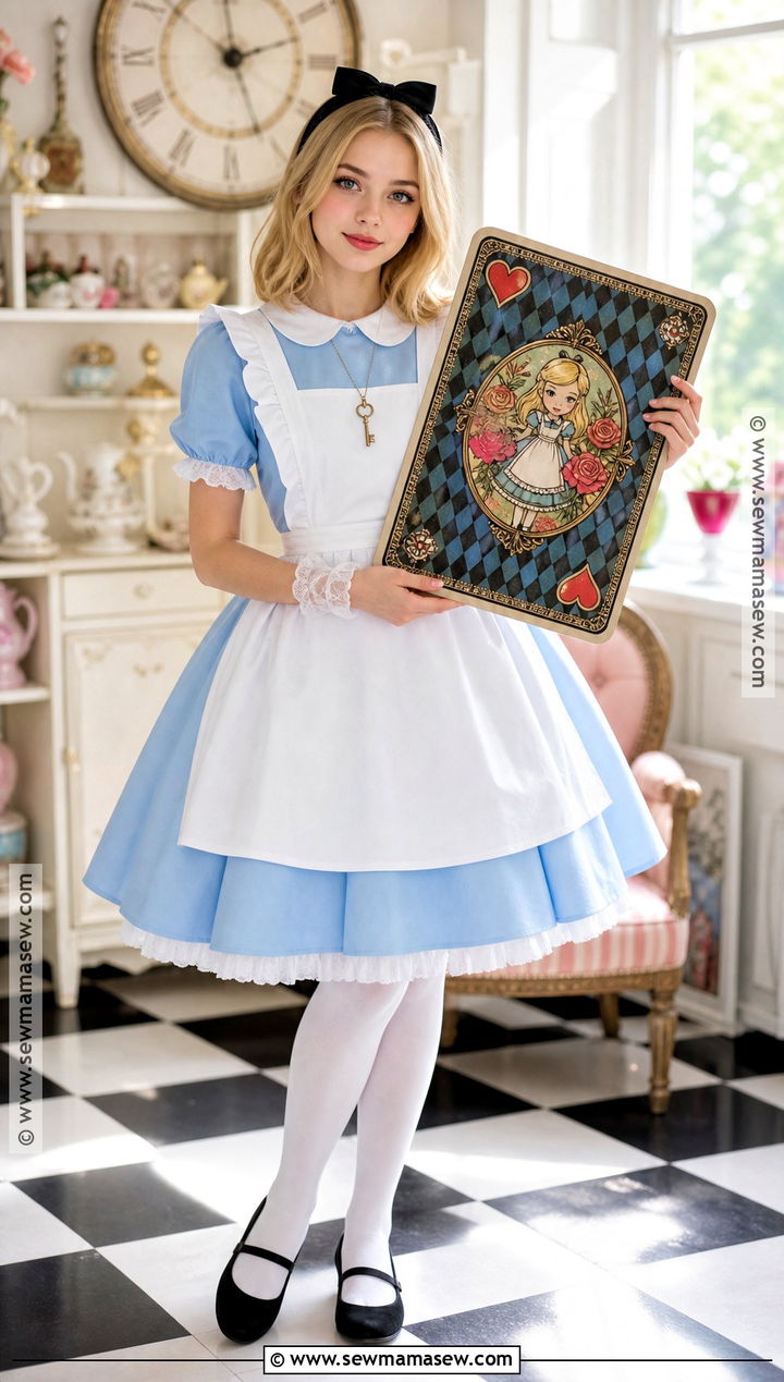 Alice Costume With Blue Dress - 30 teen costumes