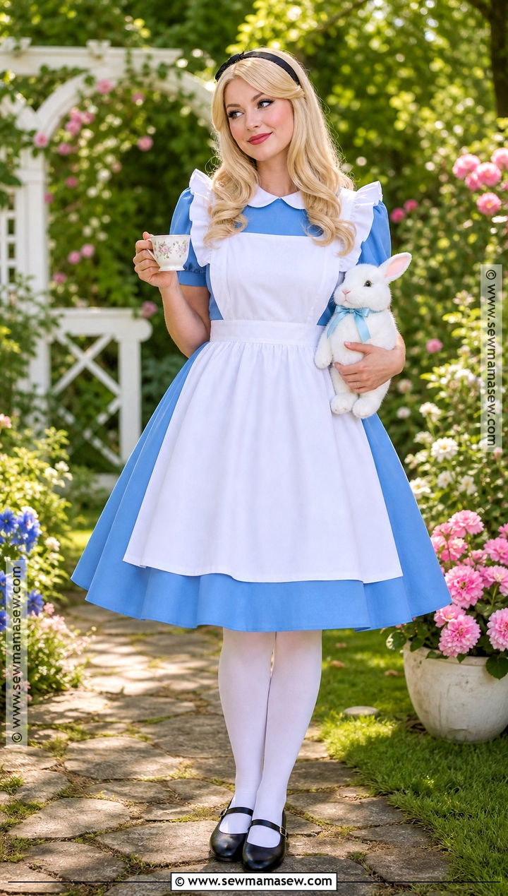 Alice Costume With Blue Pinafore Dress - 40 disney costume ideas