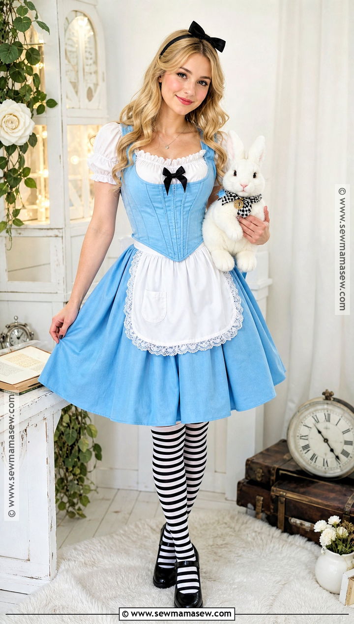 Alice In Wonderland Blue Corset Costume - 35 Blue Corset Halloween Costumes