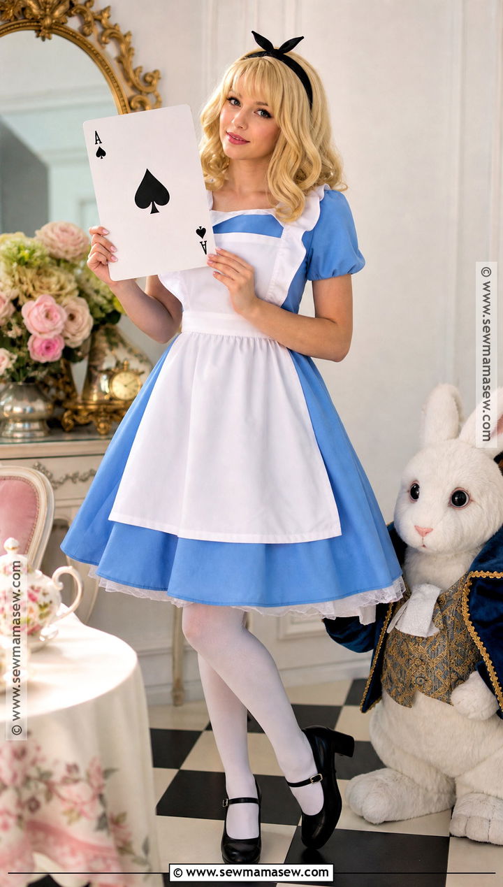Alice In Wonderland Blue Dress Costume - 50 blonde halloween costumes