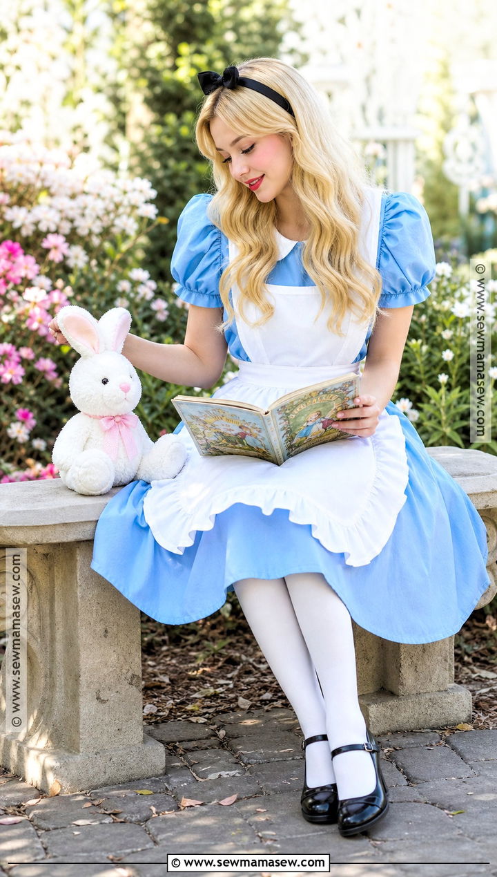 Alice In Wonderland Cosplay With Blue Dress - 30 cosplay female ideas