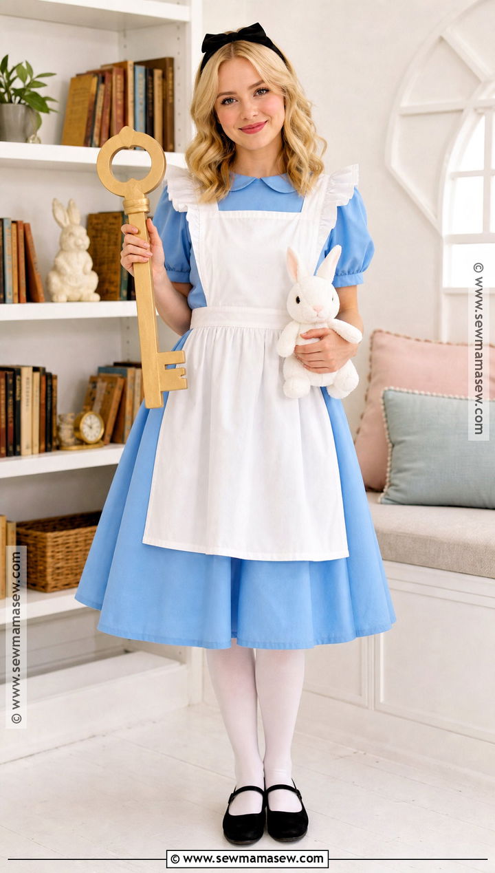 Alice In Wonderland Costume With Blue Dress - 30 storybook character costumes for teachers
