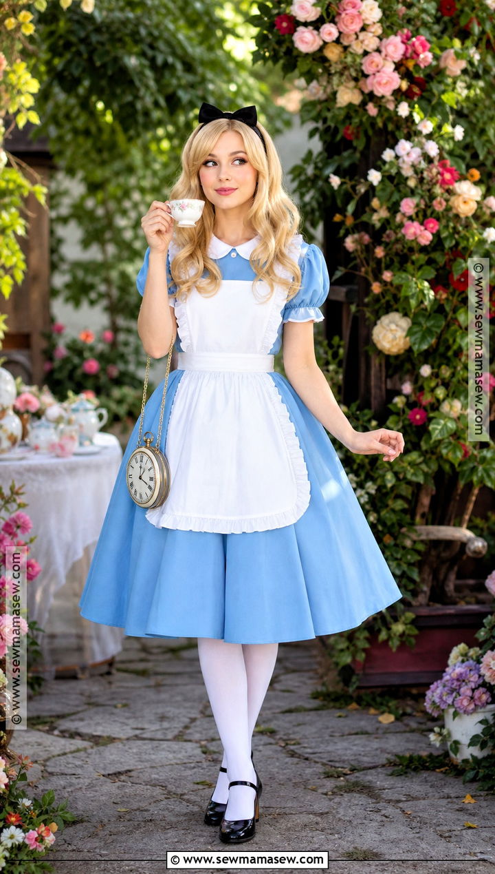 Alice In Wonderland Costume With Blue Dress - 35 cute halloween costumes for women