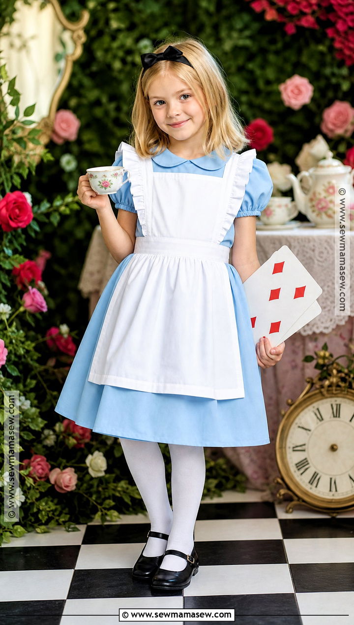 Alice In Wonderland Costume With Blue Dress - 30 book character dress up day ideas
