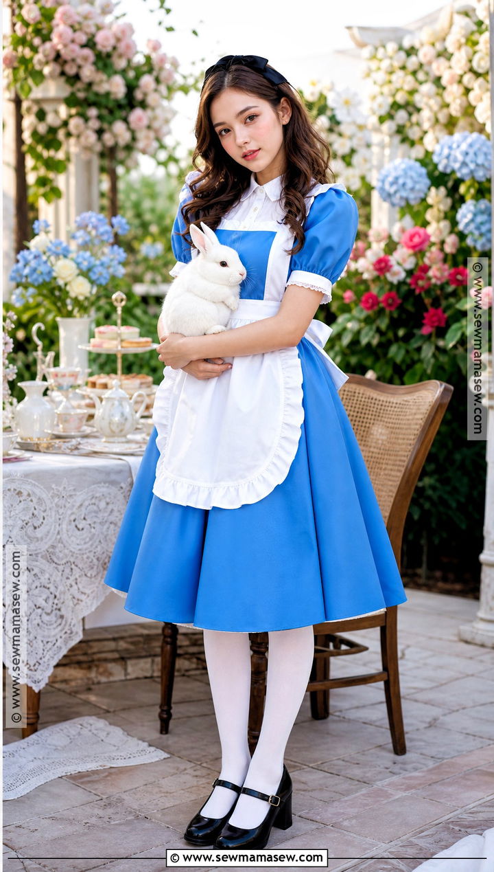 Alice In Wonderland Costume With Blue Dress - 35 Girl Costume Ideas