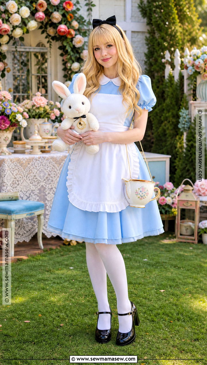 Alice In Wonderland Costume With Blue Dress - 40 halloween costumes for women