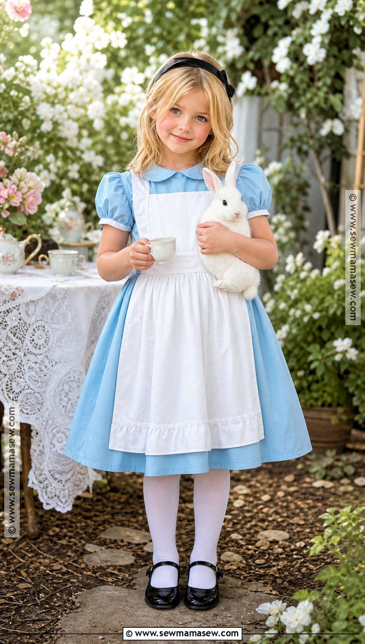 Alice In Wonderland Costume With Blue Dress - 45 world book day costumes