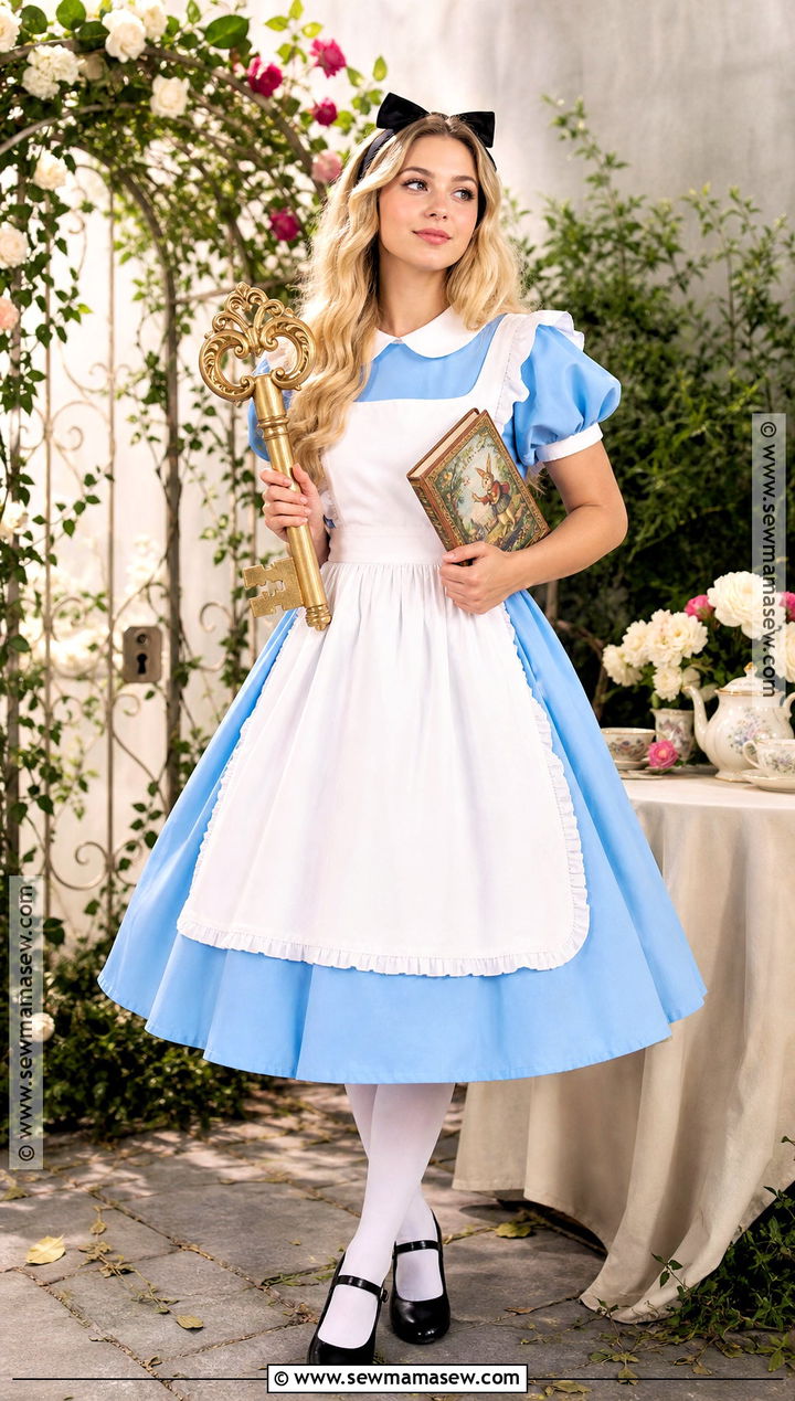 Alice In Wonderland Costume With Blue Dress - 30 costume for halloween ideas
