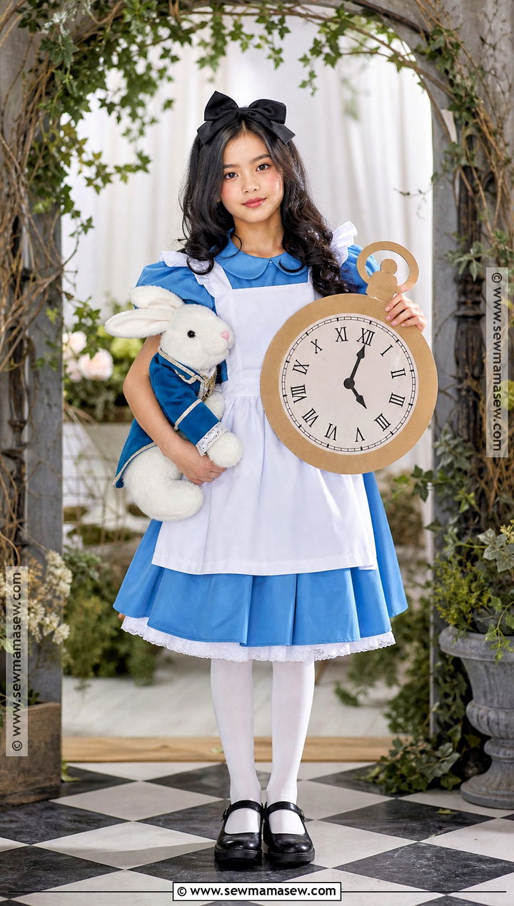 Alice In Wonderland Costume With Blue Dress - 30 Cute Girl Halloween Costumes
