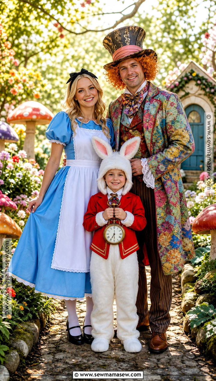 Alice In Wonderland Family Costume - 35 Family Of Three Halloween Costumes