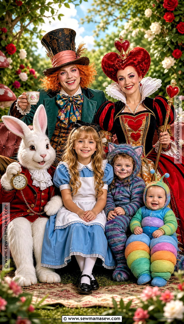 Alice In Wonderland Family Costume - 45 family costumes
