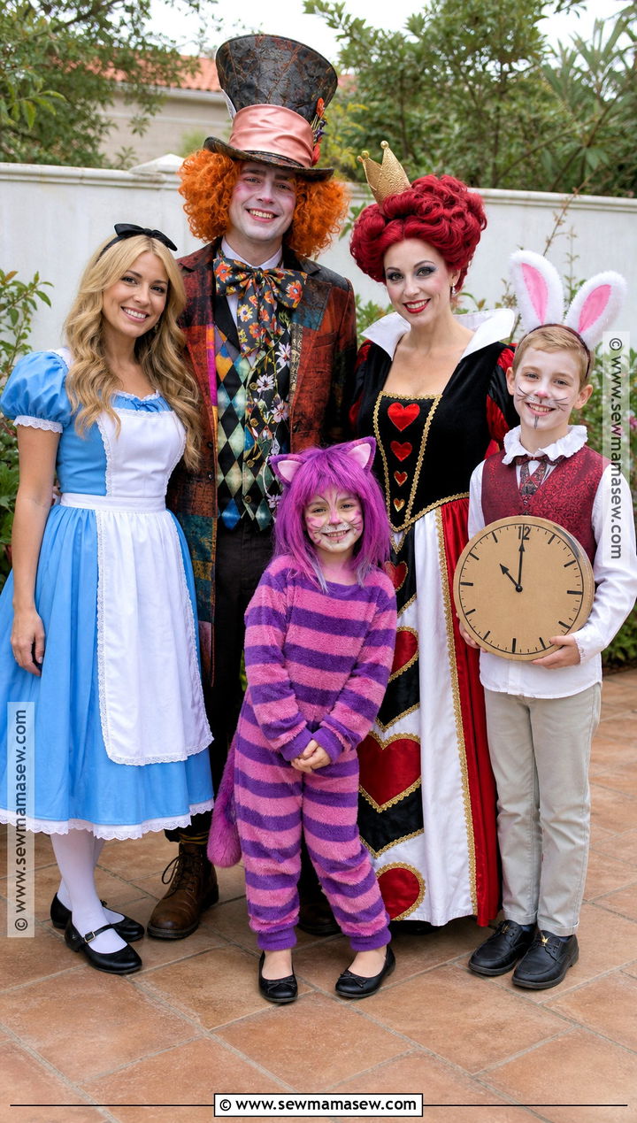 Alice In Wonderland Family Costume - 35 disney family costumes