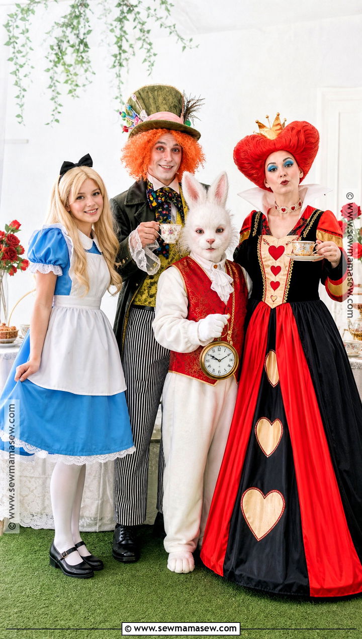 Alice In Wonderland Family Costume - 35 family costumes for four