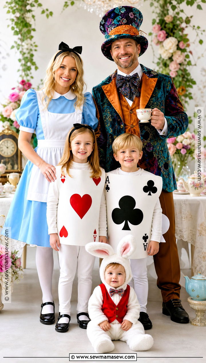 Alice In Wonderland Family Costume With Baby Rabbit - 40 family costumes with for babies