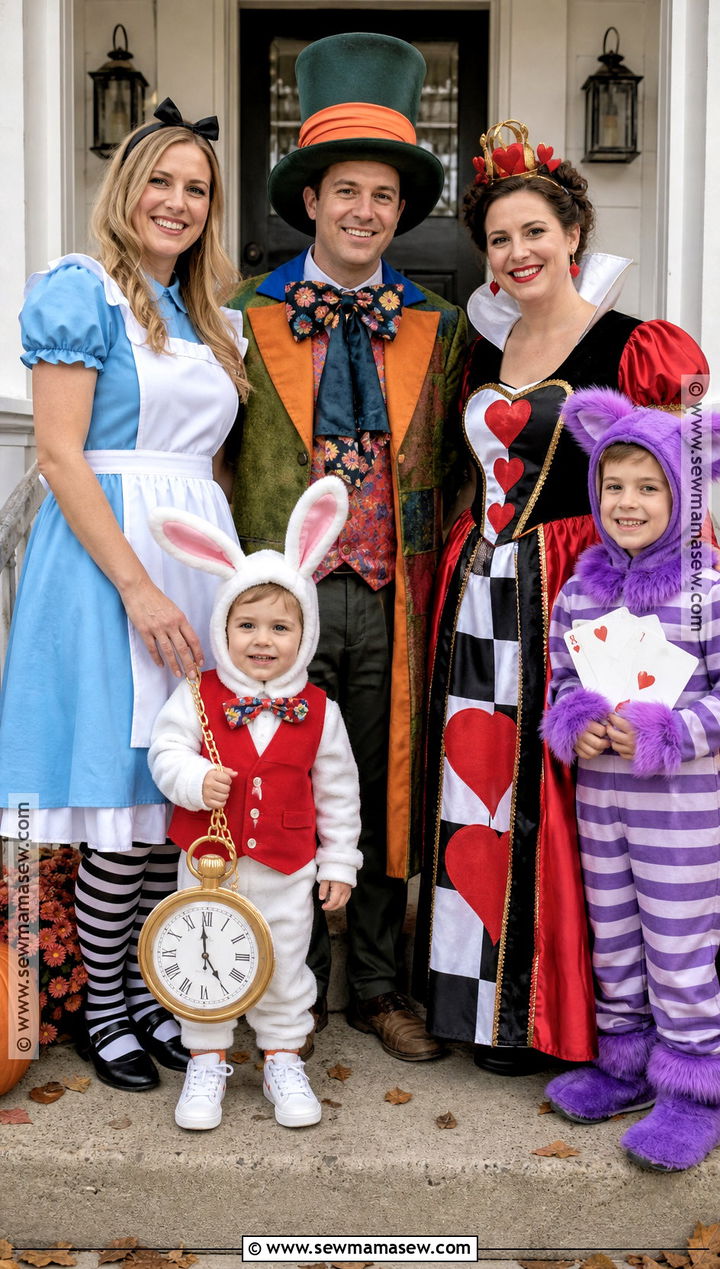 Alice In Wonderland Family Costume With Toddler - 35 family halloween costumes with for toddlers