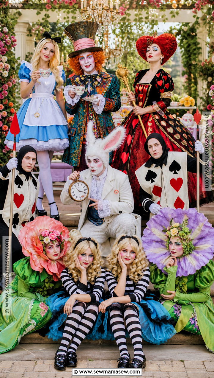 Alice In Wonderland Group Costume - 35 big group costume ideas