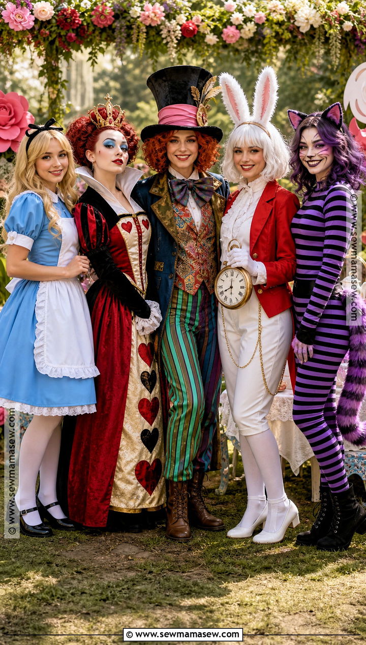 Alice In Wonderland Group Costume - 35 girl group halloween costumes