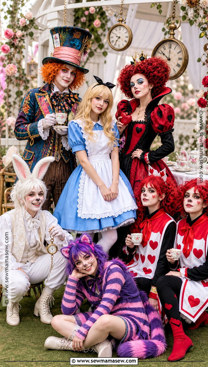 Alice In Wonderland Group Costume - 30 halloween costumes for big groups