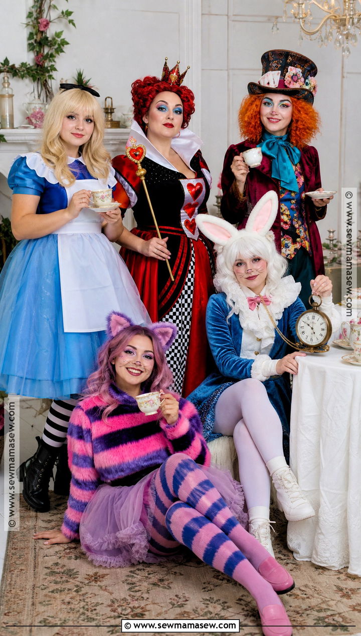Alice In Wonderland Group Costume - 30 Halloween Costumes Women Group