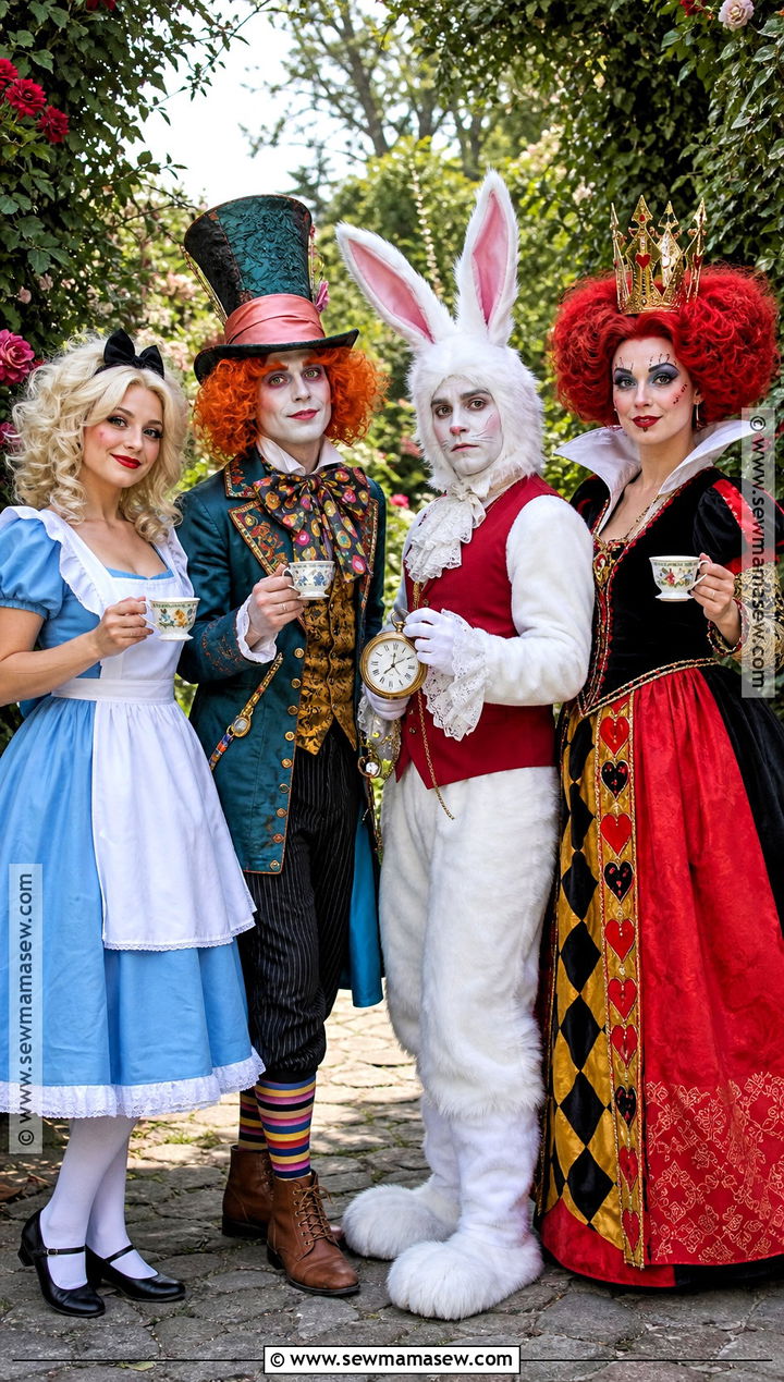 Alice In Wonderland Group Costume - 35 4 group halloween costumes