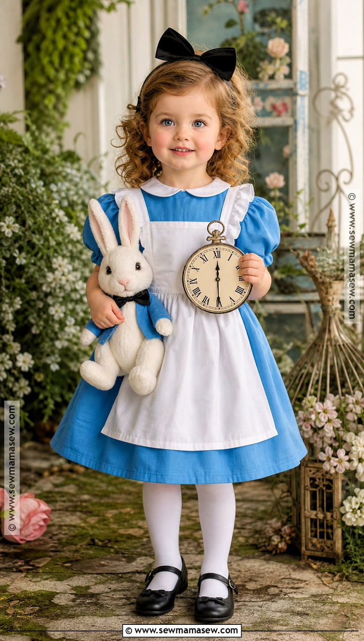 Alice In Wonderland Toddler Costume With Blue Dress - 35 toddler costumes for girls