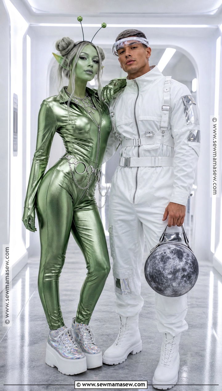 Alien And Astronaut Costume - 40 wlw halloween costume ideas