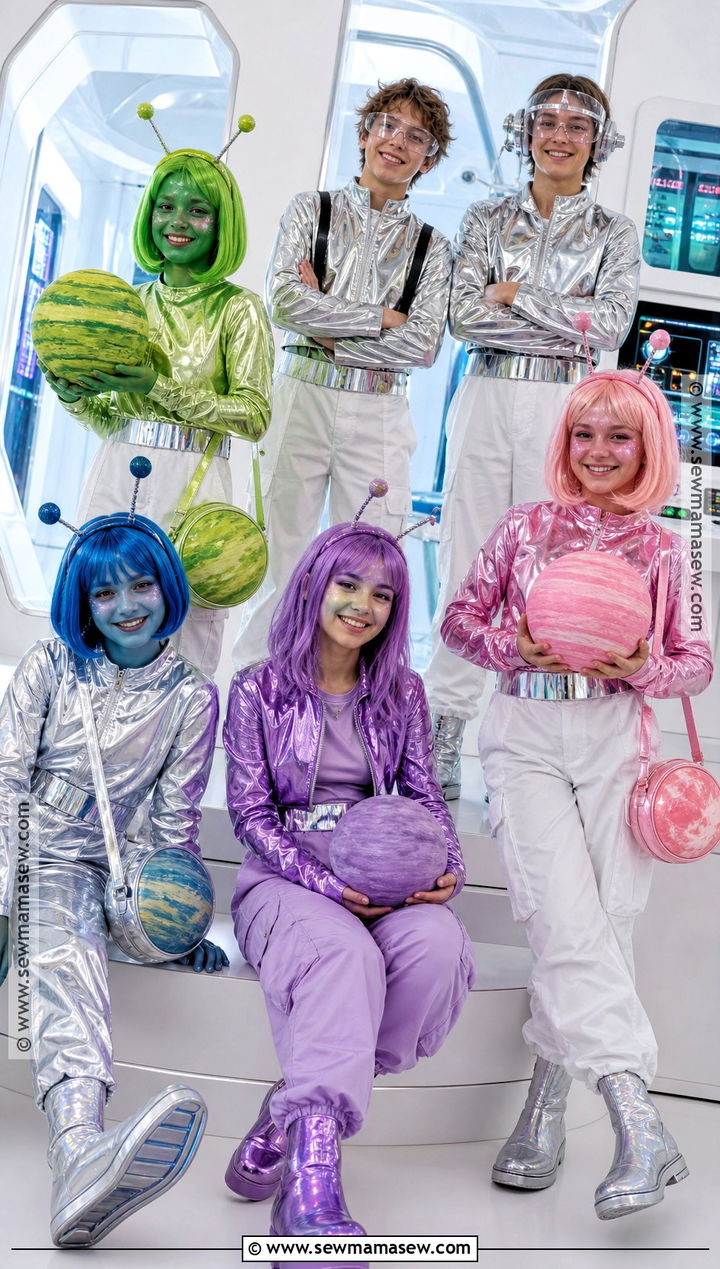 Alien Space Crew Group Costume - 40 Group Halloween Costumes for Teens