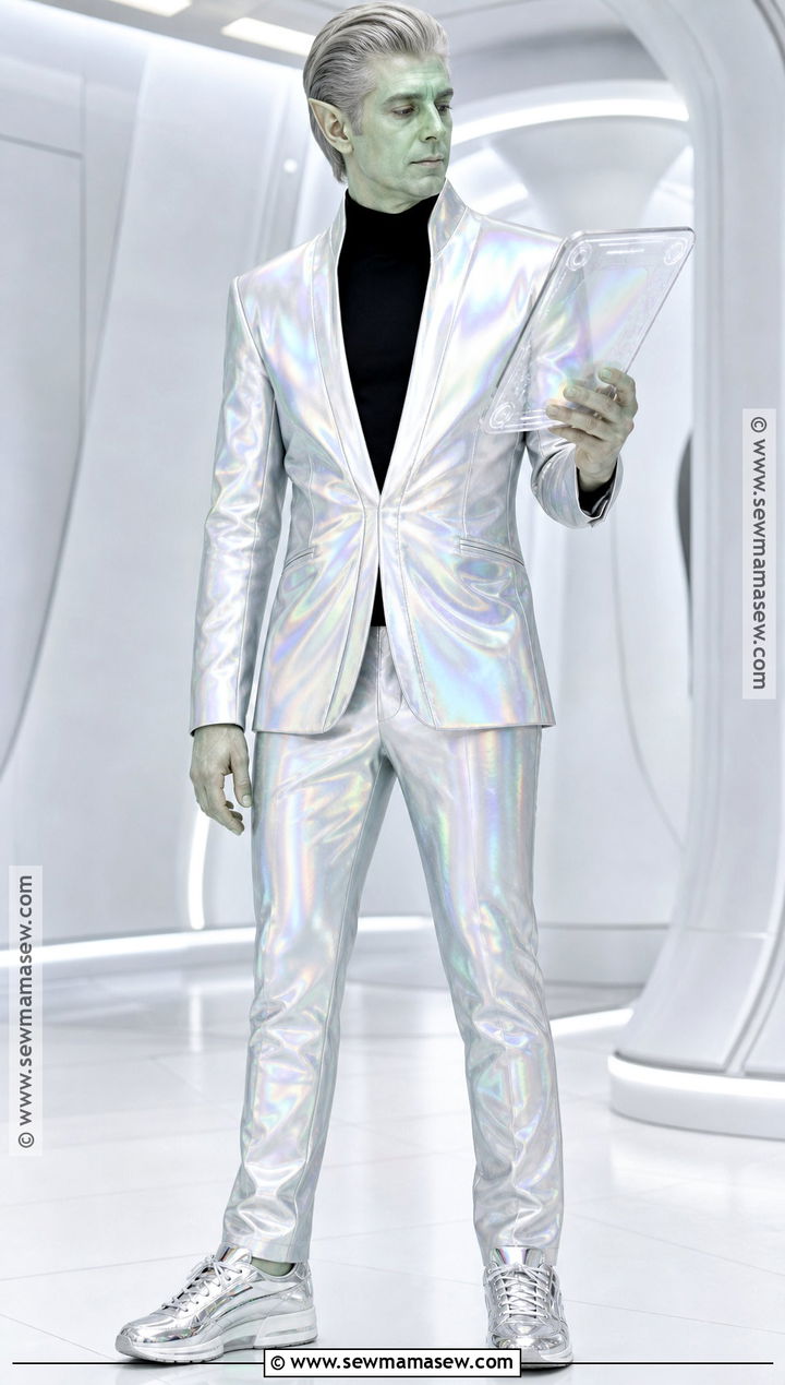 Alien Visitor Costume With Metallic Suit - 30 men's halloween costumes
