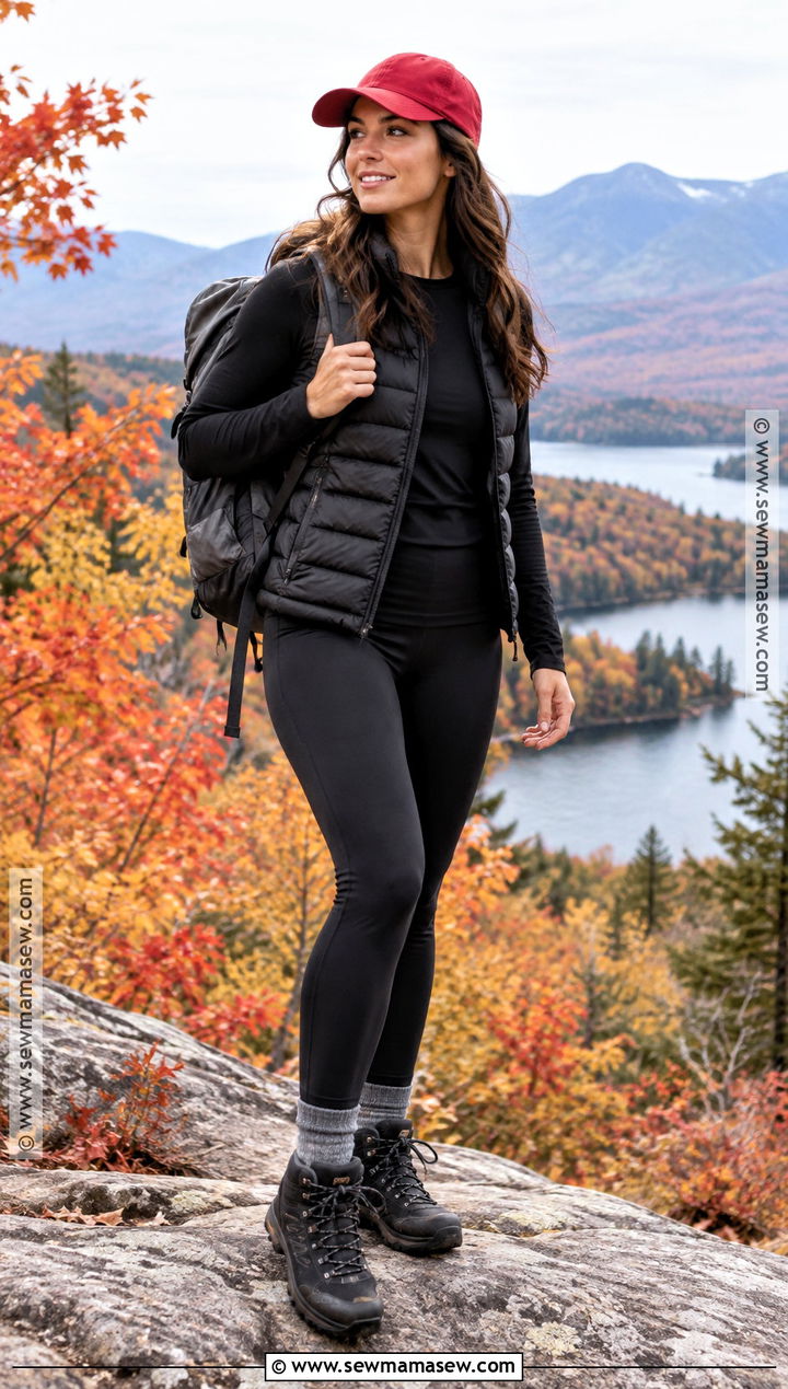 All Black Fall Hiking Outfit - 20 Hiking Outfit Fall Ideas for Women