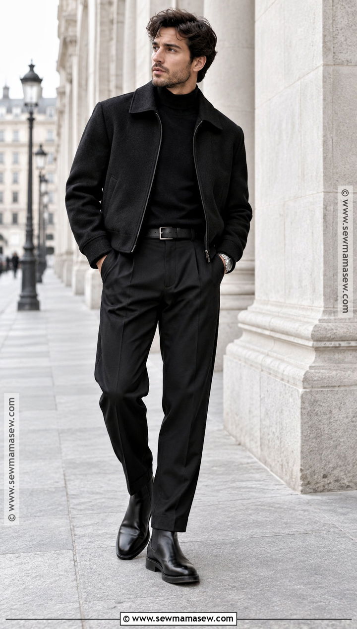 All Black Fall Outfit - 25 fall fashion ideas for men