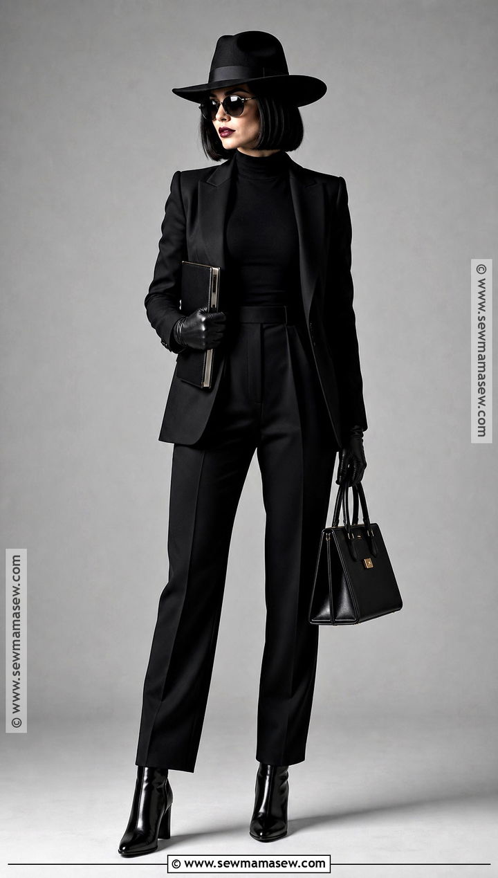 All Black Mafia Queen Costume - 35 Mafia Costume Ideas for Women