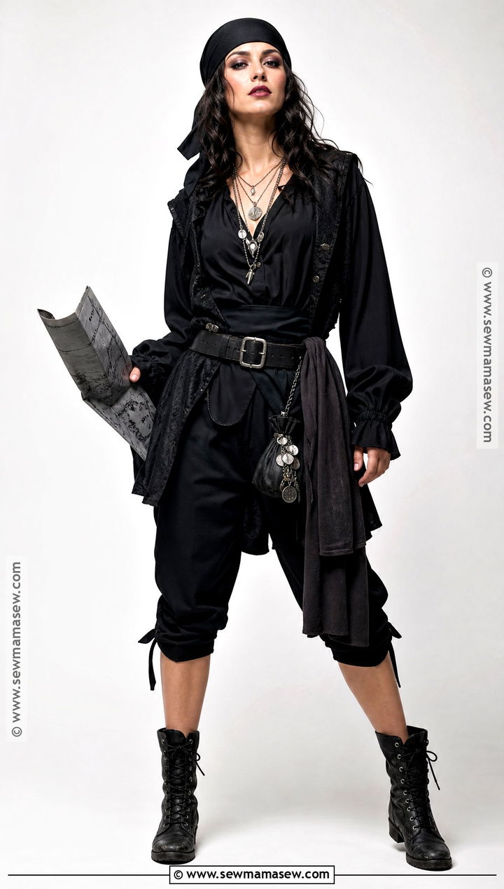 All Black Pirate Costume - 35 easy pirate costume ideas