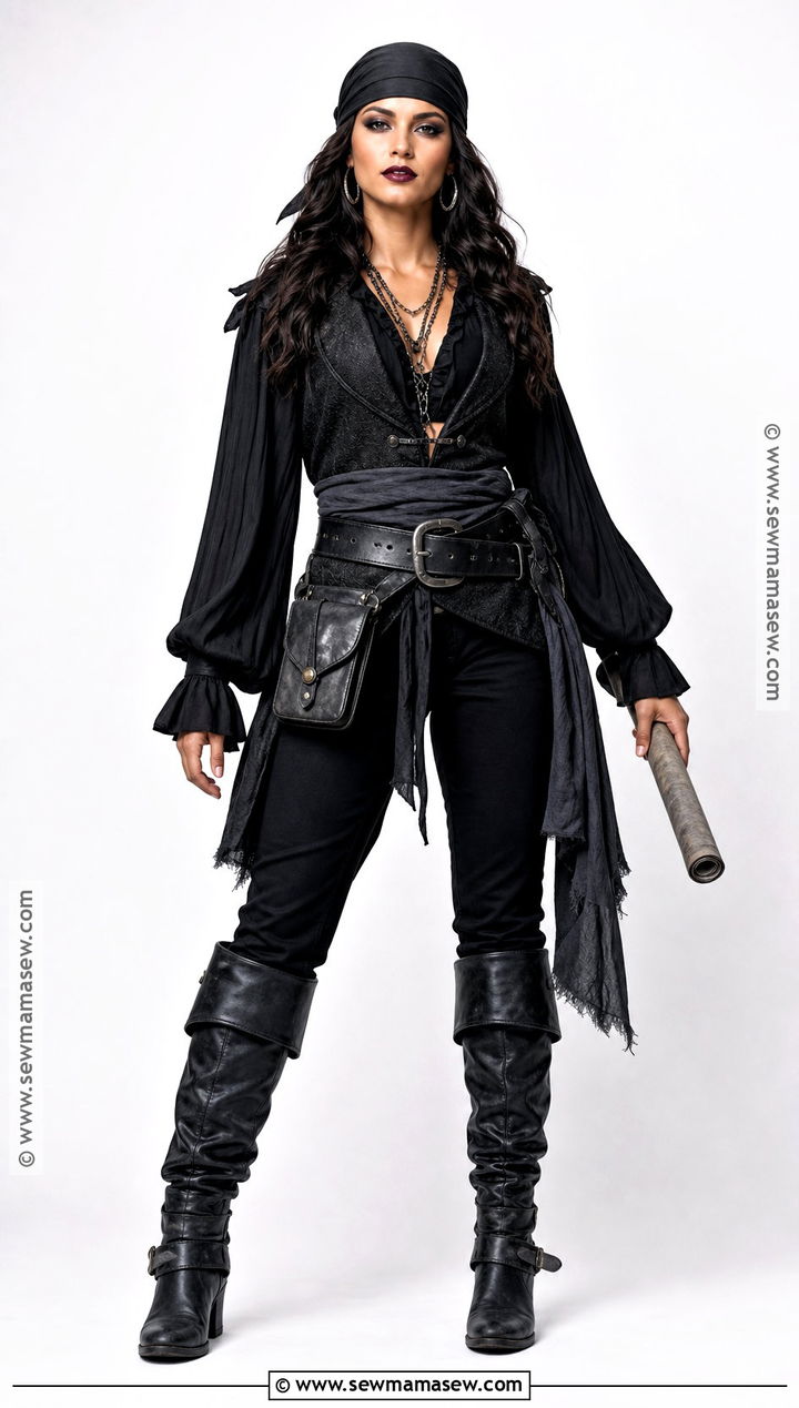 All Black Pirate Costume - 30 Simple Pirate Costume Ideas for Women