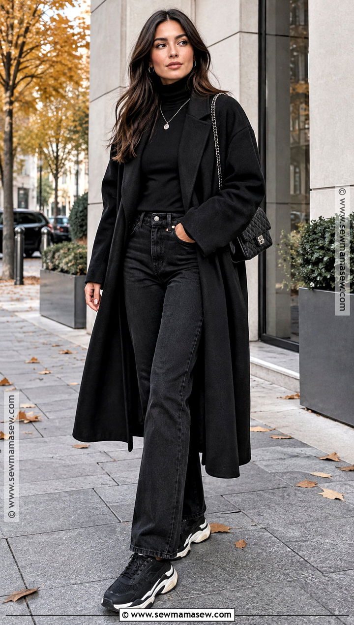 All Black Sneakers Fall Outfit - 25 fall outfits with sneakers