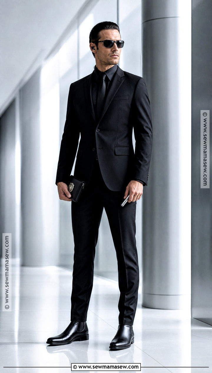 All Black Stealth Men In Black Costume - 30 men in black costume ideas