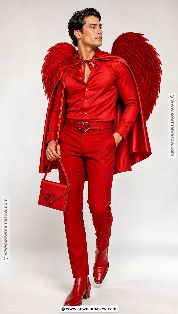 All Red Cupid Costume - 30 Cupid Costume Ideas for Men