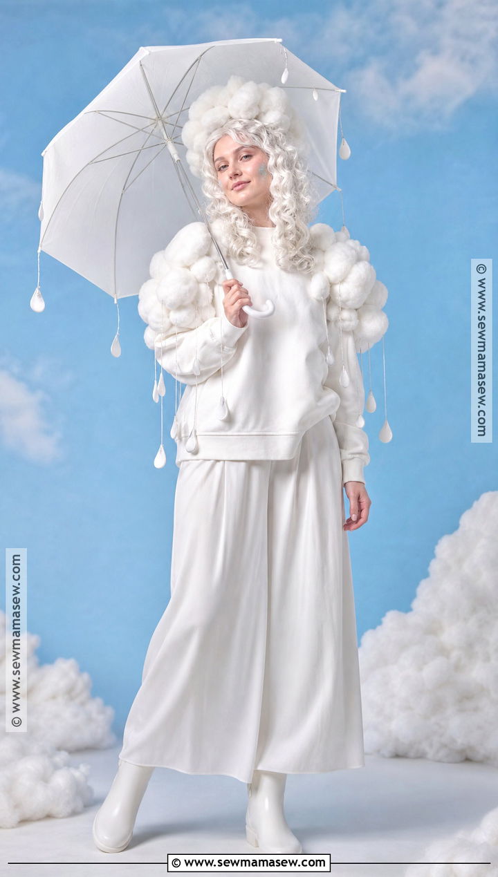 All White Cloud Costume - 30 all white halloween costume ideas