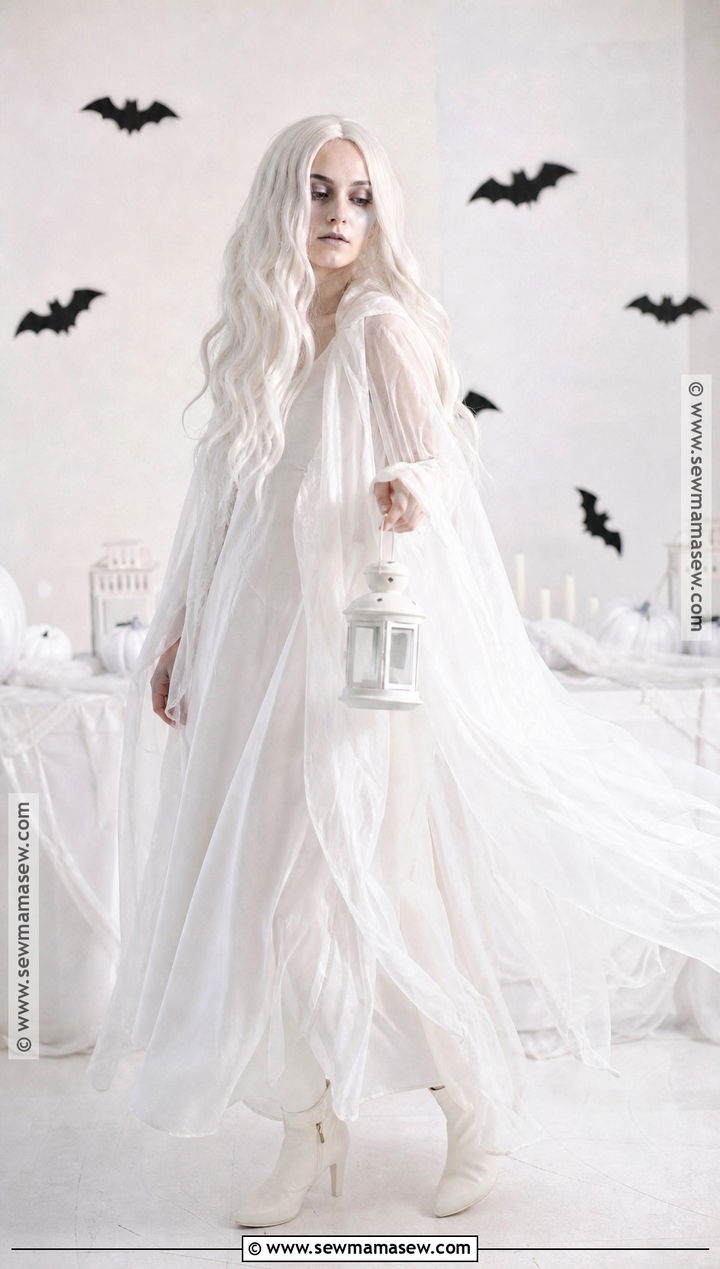 All White Ghost Costume - 30 all white halloween costume ideas
