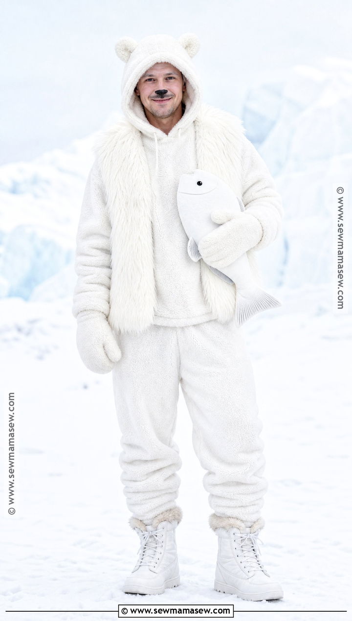 All White Polar Bear Costume - 30 all white halloween costume ideas