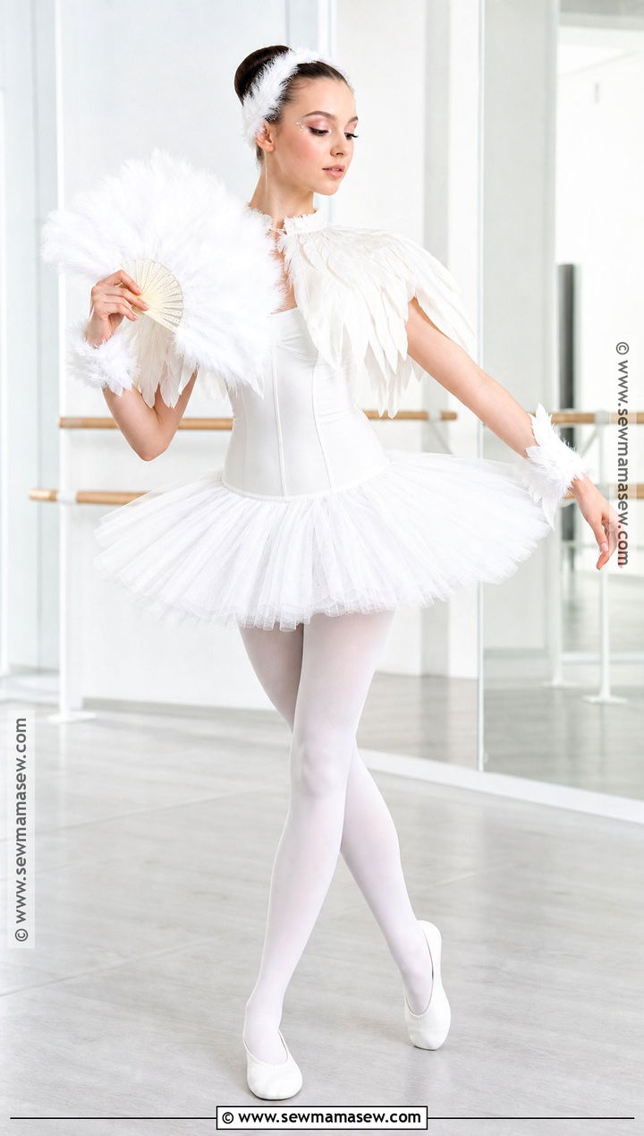 All White Swan Ballerina Costume - 30 all white halloween costume ideas