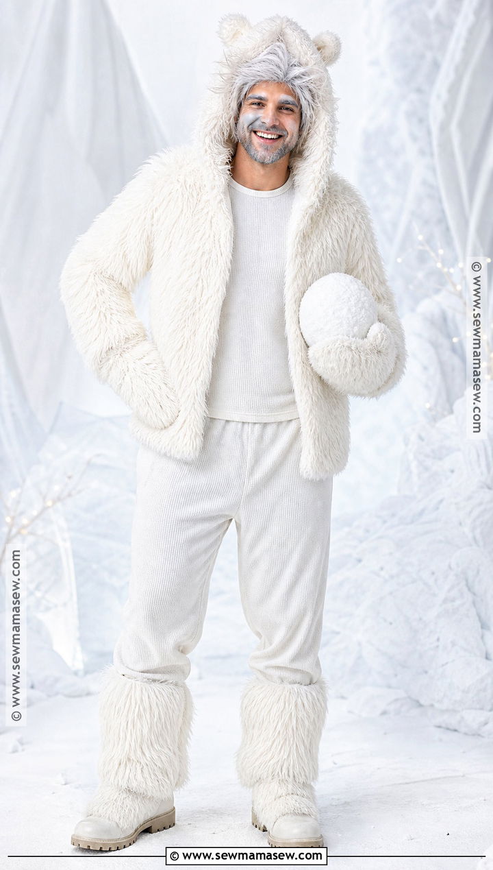 All White Yeti Costume - 30 all white halloween costume ideas