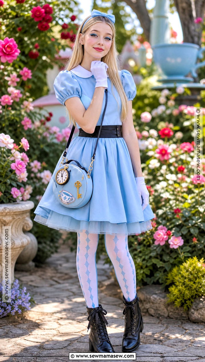 Ally Descendants Costume With Blue Wonderland Dress - 35 descendants costumes