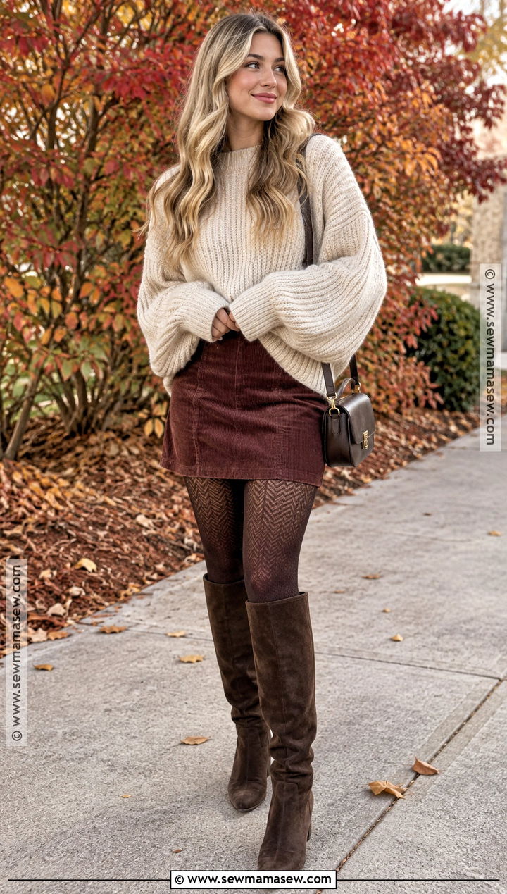 Altard State Oversized Sweater And Corduroy Skirt - 15 altar'd state fall outfits